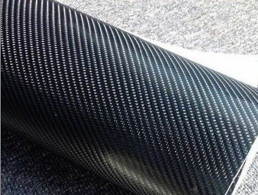 Vinilo carbono 4D negro