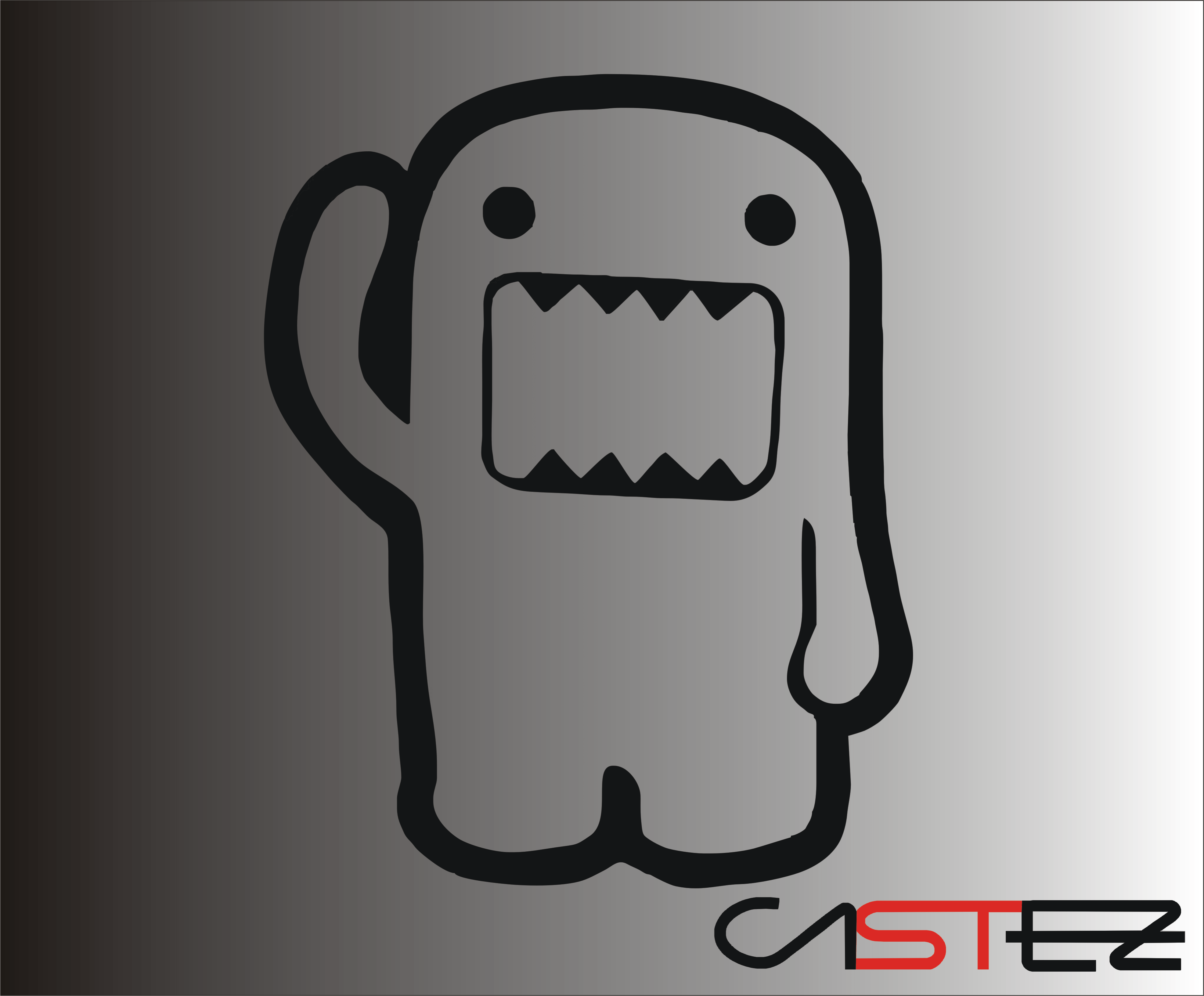 Adhesivo Domo Kun