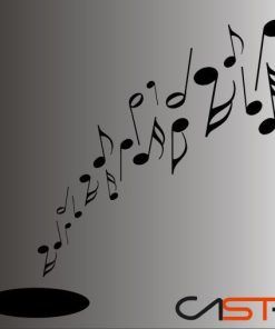 Adhesivo Notas Música