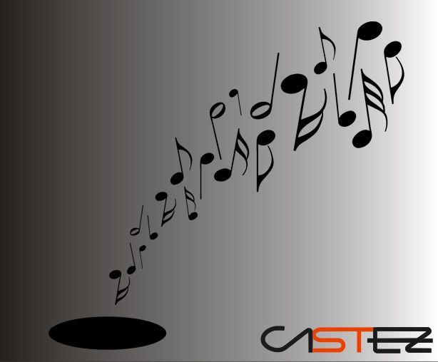 Adhesivo Notas Música