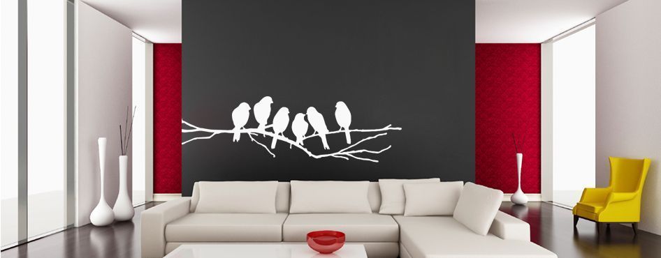 Adhesivo Pajaros Rama - Imagen 2