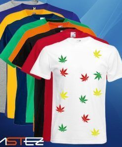 Camiseta Hojas marihuana