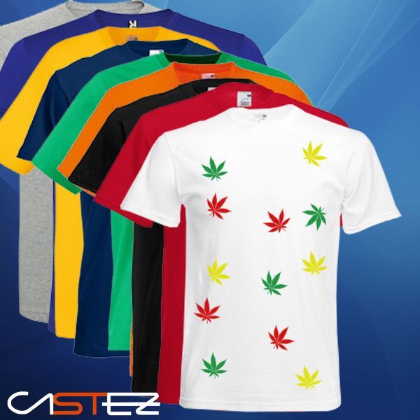 Camiseta Hojas marihuana