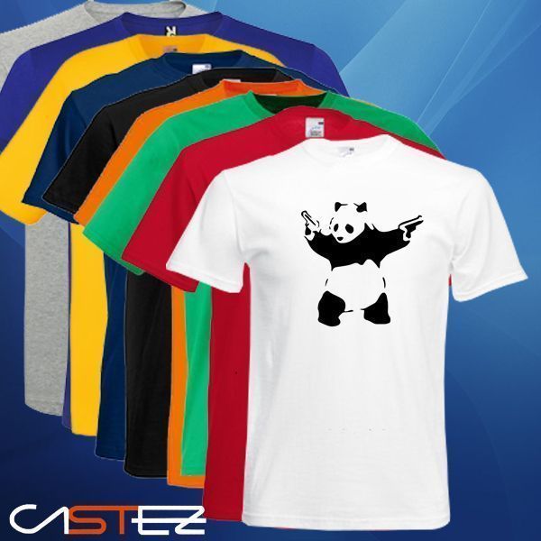Camiseta Panda Pistolas