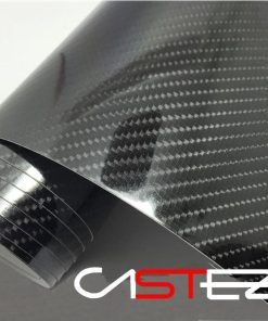 Vinilo carbono 5D negro