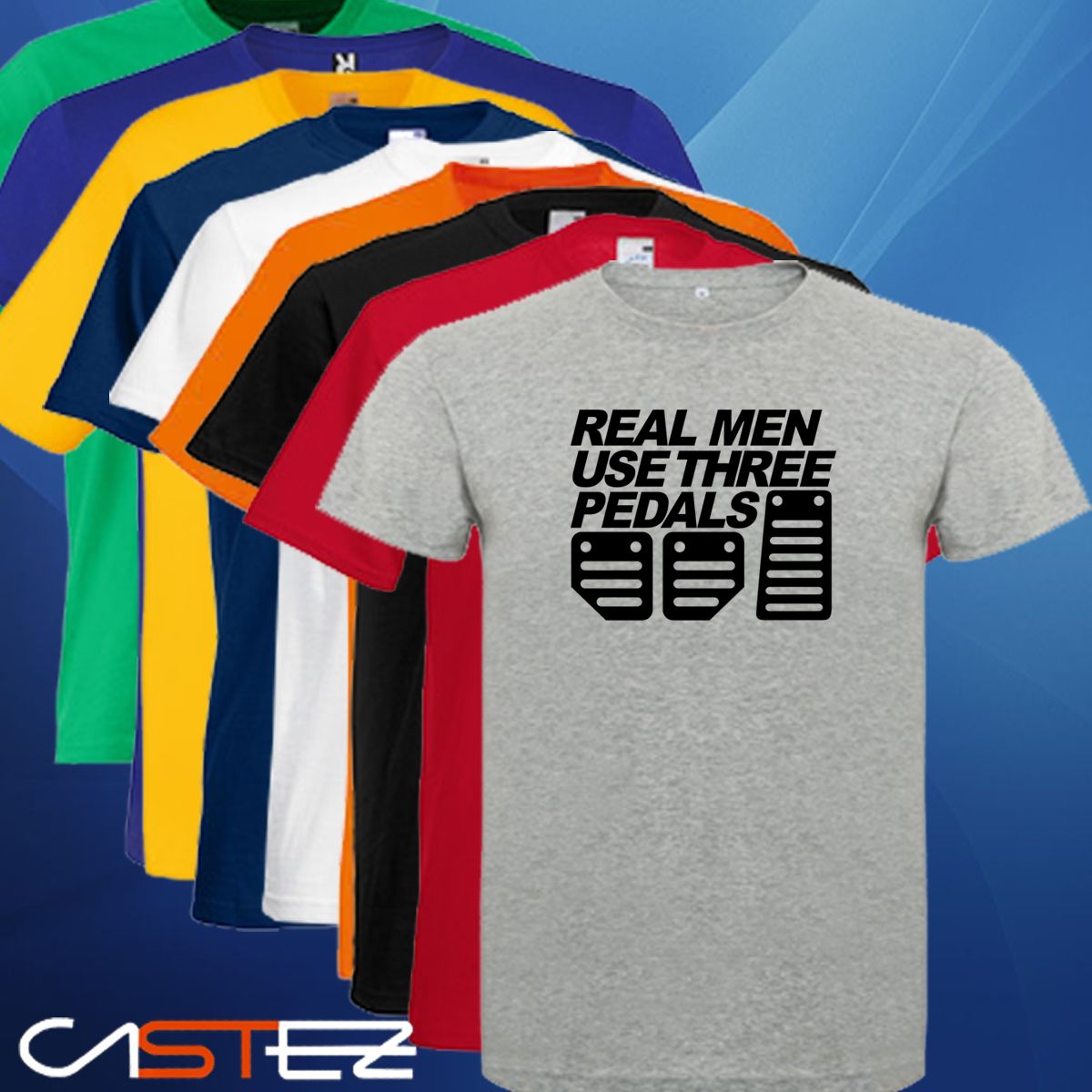 Camiseta Real men use 3 pedals