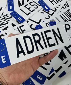 Alternative view of Mini Matrícula decorativa personalizada
