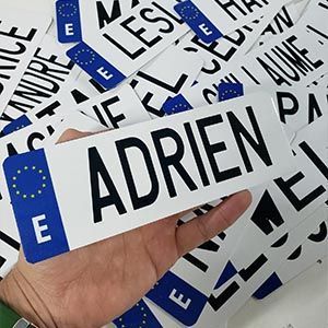 Mini Matrícula decorativa personalizada - Imagen 2