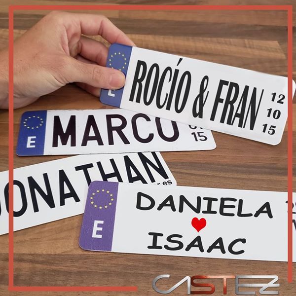 Mini Matrícula decorativa personalizada - Imagen 3