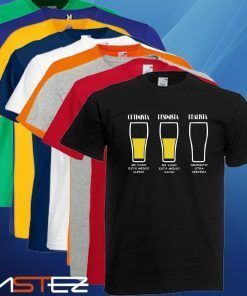 Camiseta Cerveza medio llena