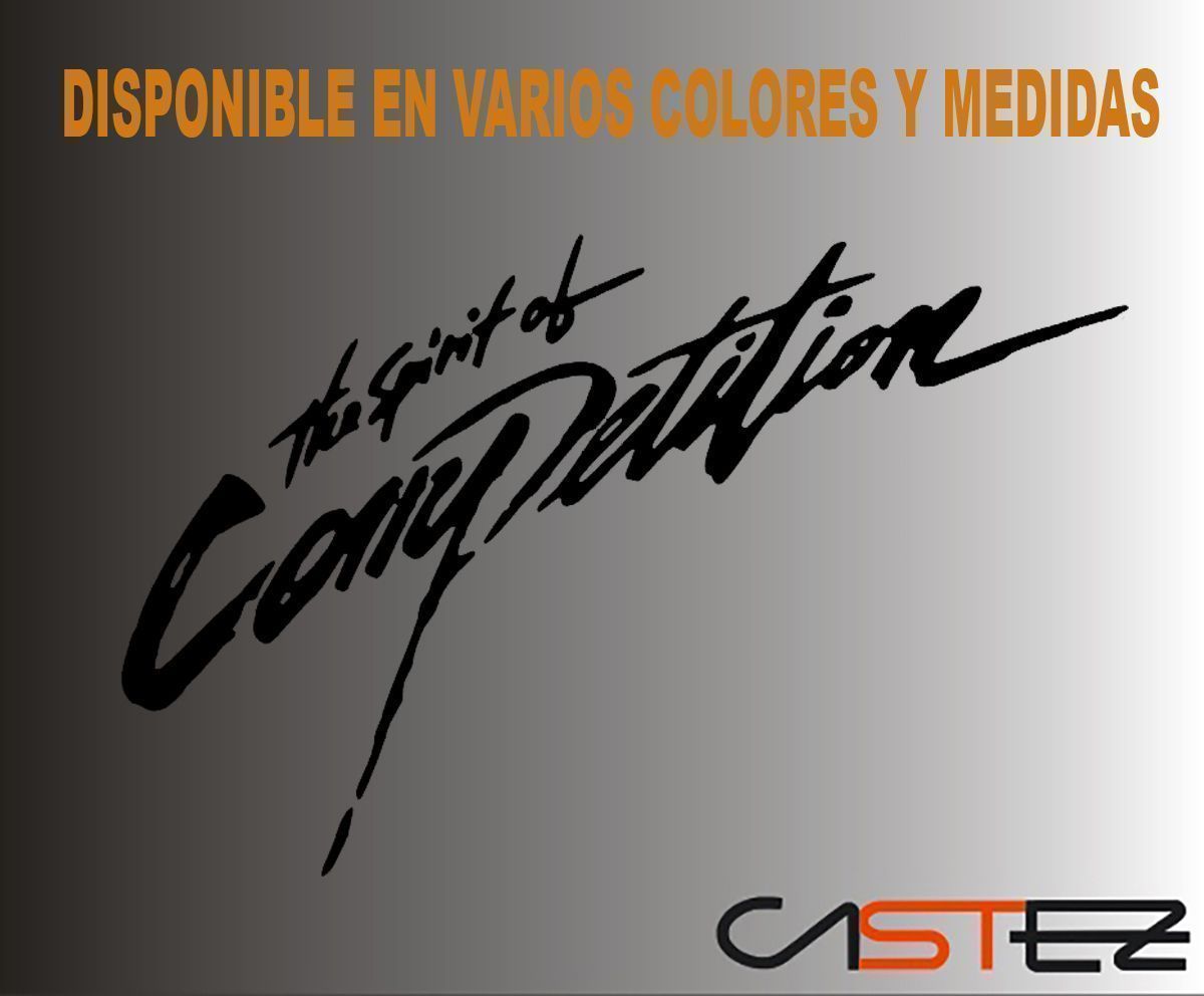 Adhesivo The spirit of competition