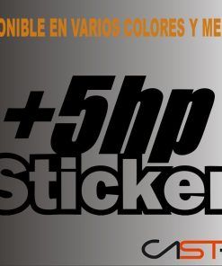 Adhesivo +5 hp caballos
