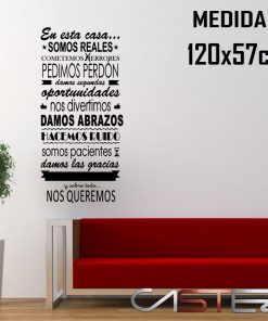 Vinilo Reglas familia