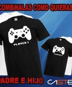 Camiseta padre hijo/a player 1-2