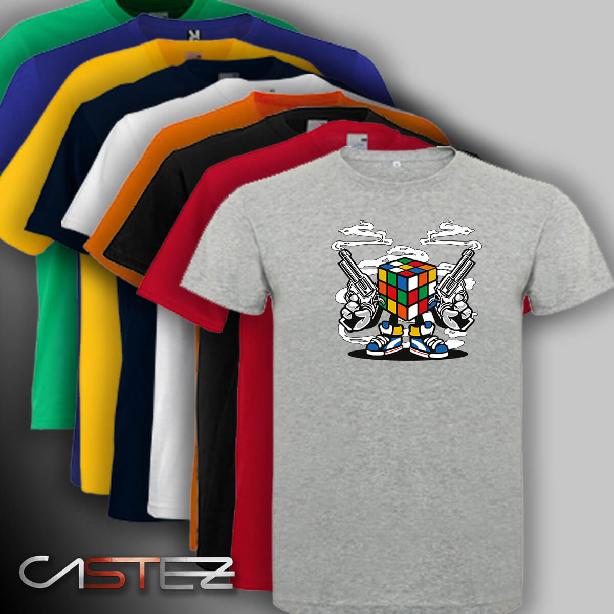 Camiseta Cubo pistolero