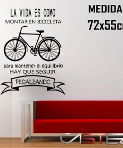 Vinilo Montar Bicicleta Einstein