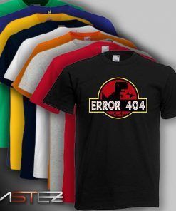 Camiseta error 404 dino jurassic park
