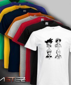 Camiseta personajes manga