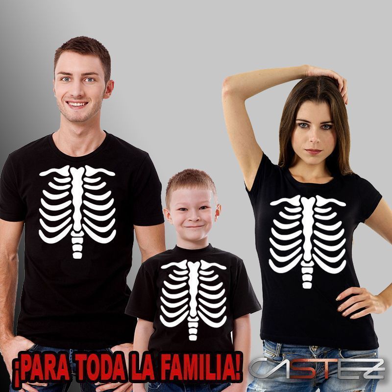 Camiseta Familia Esqueleto