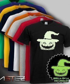 Camiseta Luminiscente Calabaza
