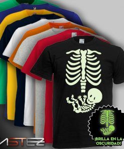 Camiseta Luminiscente Esqueleto Bebe