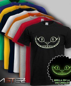 Camiseta Luminiscente Gato Alicia