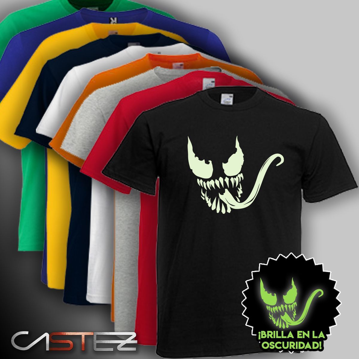 Camiseta Luminiscente V enom