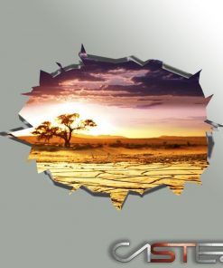 Alternative view of Vinilo Agujero Pared Africa