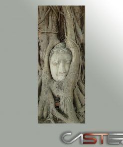Alternative view of Vinilo Frigorifico Buda Cabeza Arbol