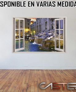 Vinilo Ventana Fontana Trevi