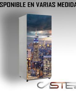 Vinilo Frigorifico Skyline Nueva York