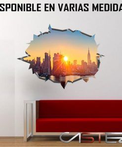 Vinilo Agujero Pared Nueva York