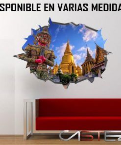 Vinilo Agujero Pared Bangkok Tailandia