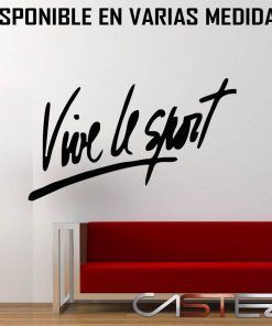 Vinilo Pared Vive le Sport