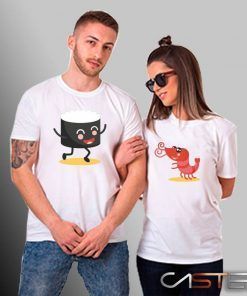 Camiseta Parejas Sushi Gamba