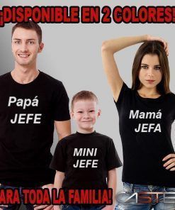 Camiseta Familia Jefe Papa Mama Mini