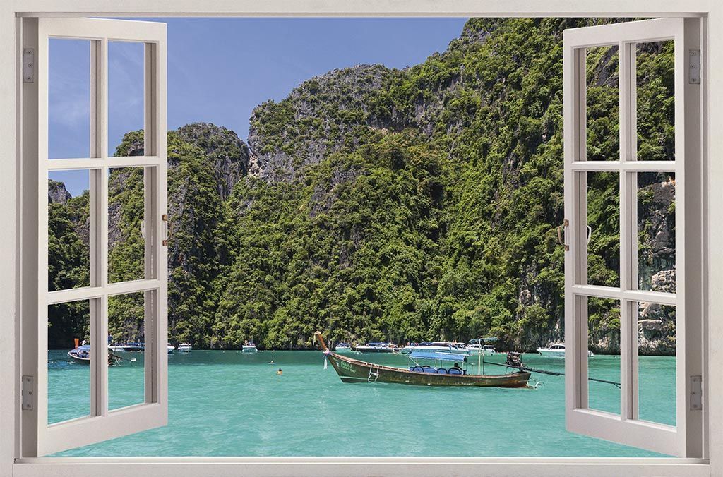 Vinilo Ventana Phi Phi Tailandia - Imagen 2