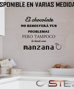 Vinilo Cocina Chocolate y manzana