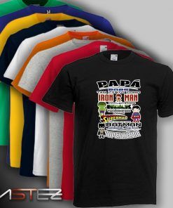 Camiseta  Papá Listo como súper héroes