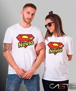 Camiseta Parejas Super Novios