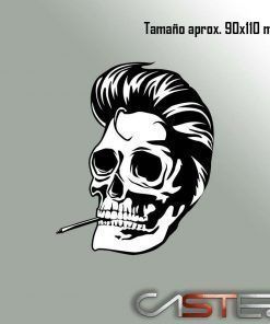 Adhesivo Calavera Tupé