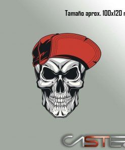 Adhesivo Calavera Aviador