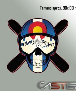 Adhesivo Calavera Nieve