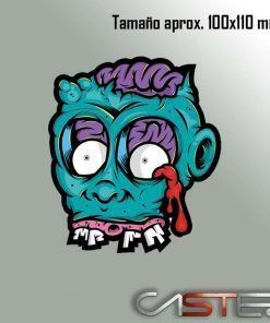 Adhesivo Calavera Zombi