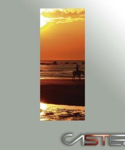 Alternative view of Vinilo Frigorifico Mar Atardecer