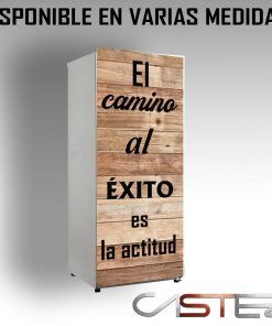 Vinilo Frigorifico el Camino al Éxito es la Actitud
