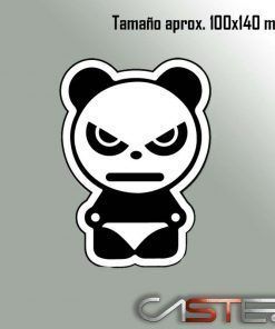 Adhesivo Panda Enfadado