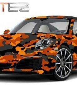 Alternative view of Vinilo Camuflaje Naranja 2