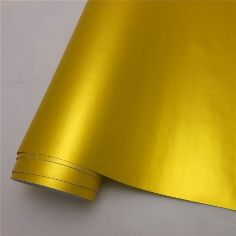 Vinilo Amarillo Oro Cromo Satinado 20m.