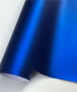 Vinilo Azul Oscuro Cromo Satinado 20m.